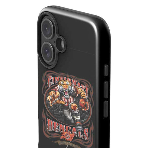 Liquid Blue NFL Cincinnati Bengals Running Back iPhone 16 Impact Case